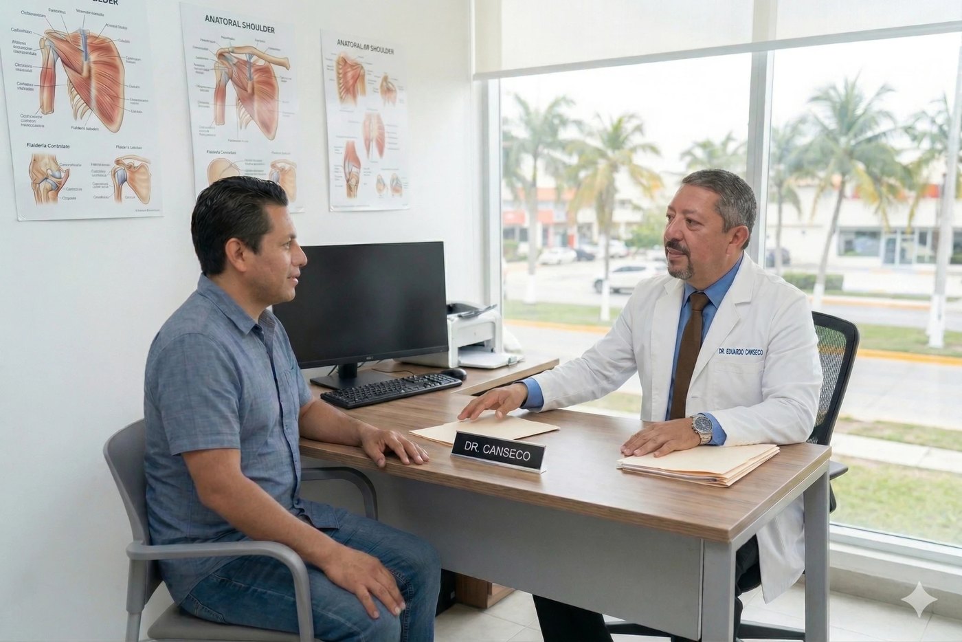 Consulta cardiológica en el consultorio del Centro Hospitalario MAC
